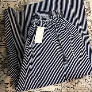Navy stripe skirt new with tags